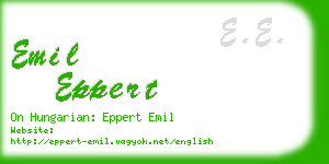 emil eppert business card